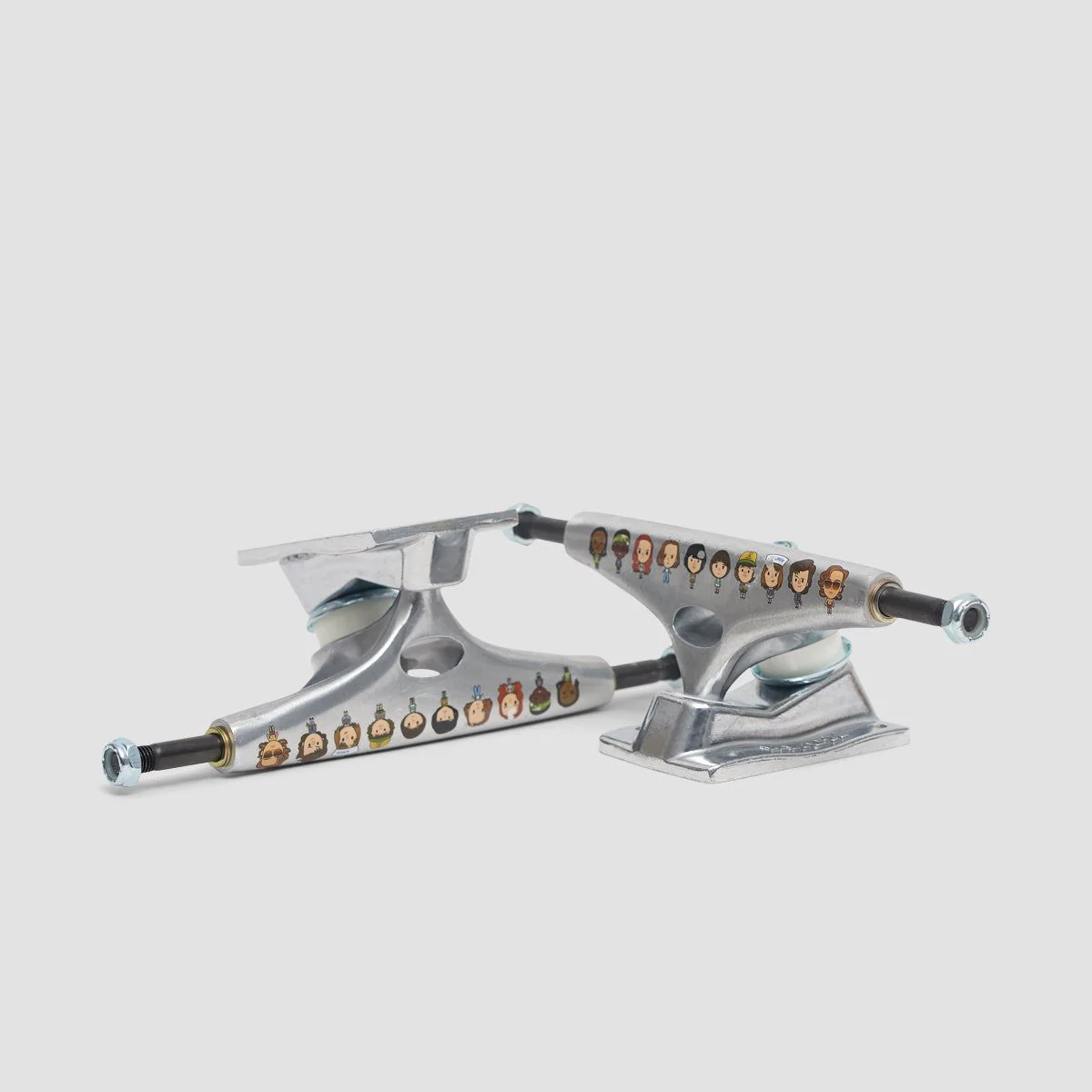 Krux X Stranger Things Crew K5 Standard Skateboard Trucks 1 Pair Polished Silver - 8" - Image 3