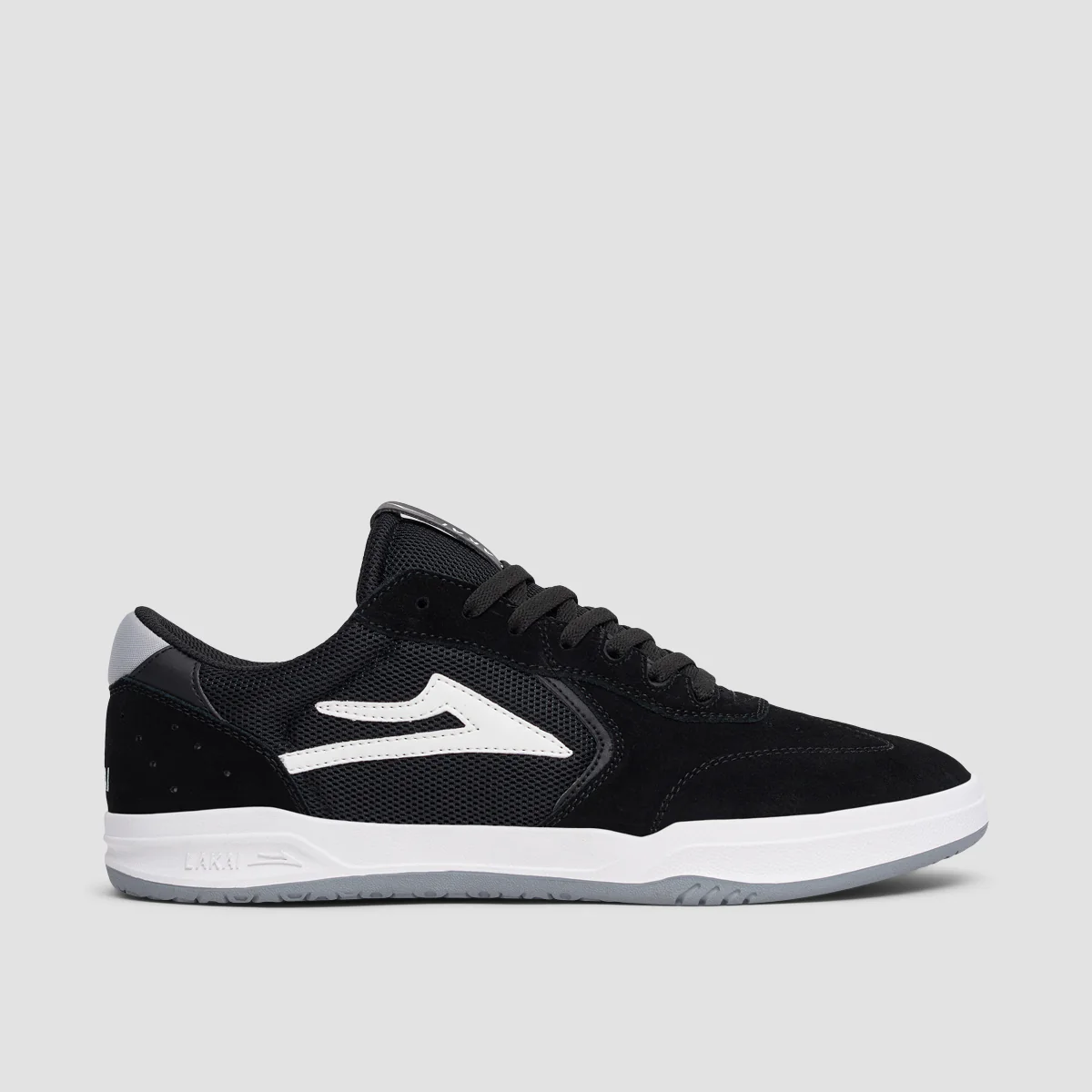Lakai Atlantic Shoes - Black/Light Grey Suede