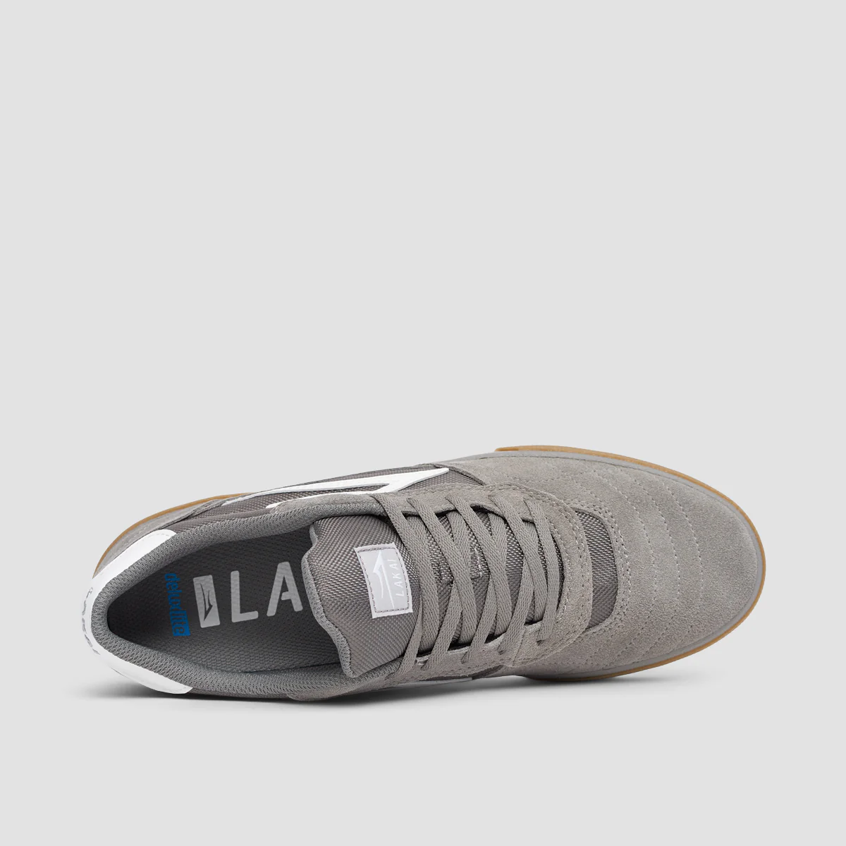 Lakai Cambridge Shoes - Light Grey/Gum Suede - Image 4