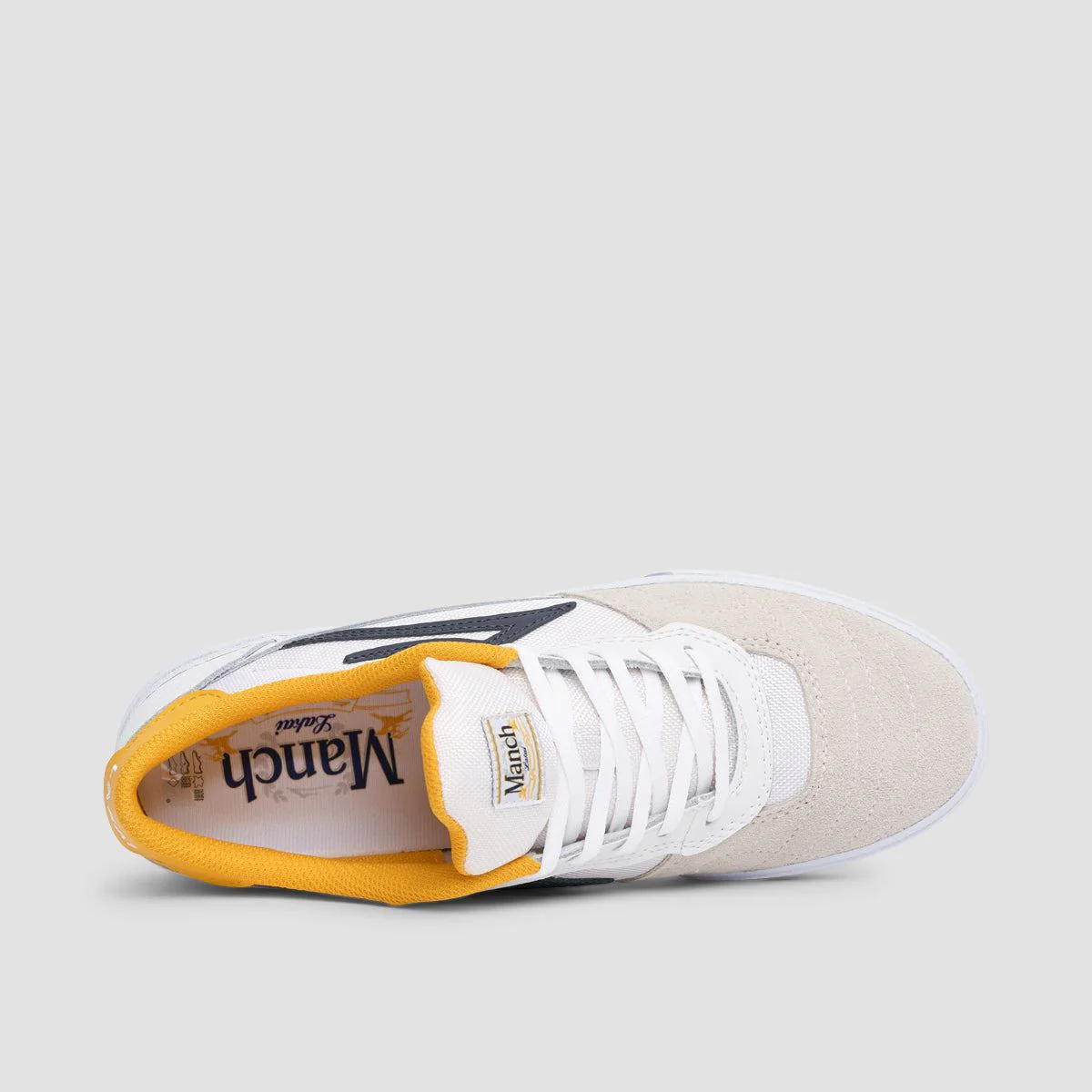 Lakai Cambridge Manch Shoes - White/Navy Suede - Image 4