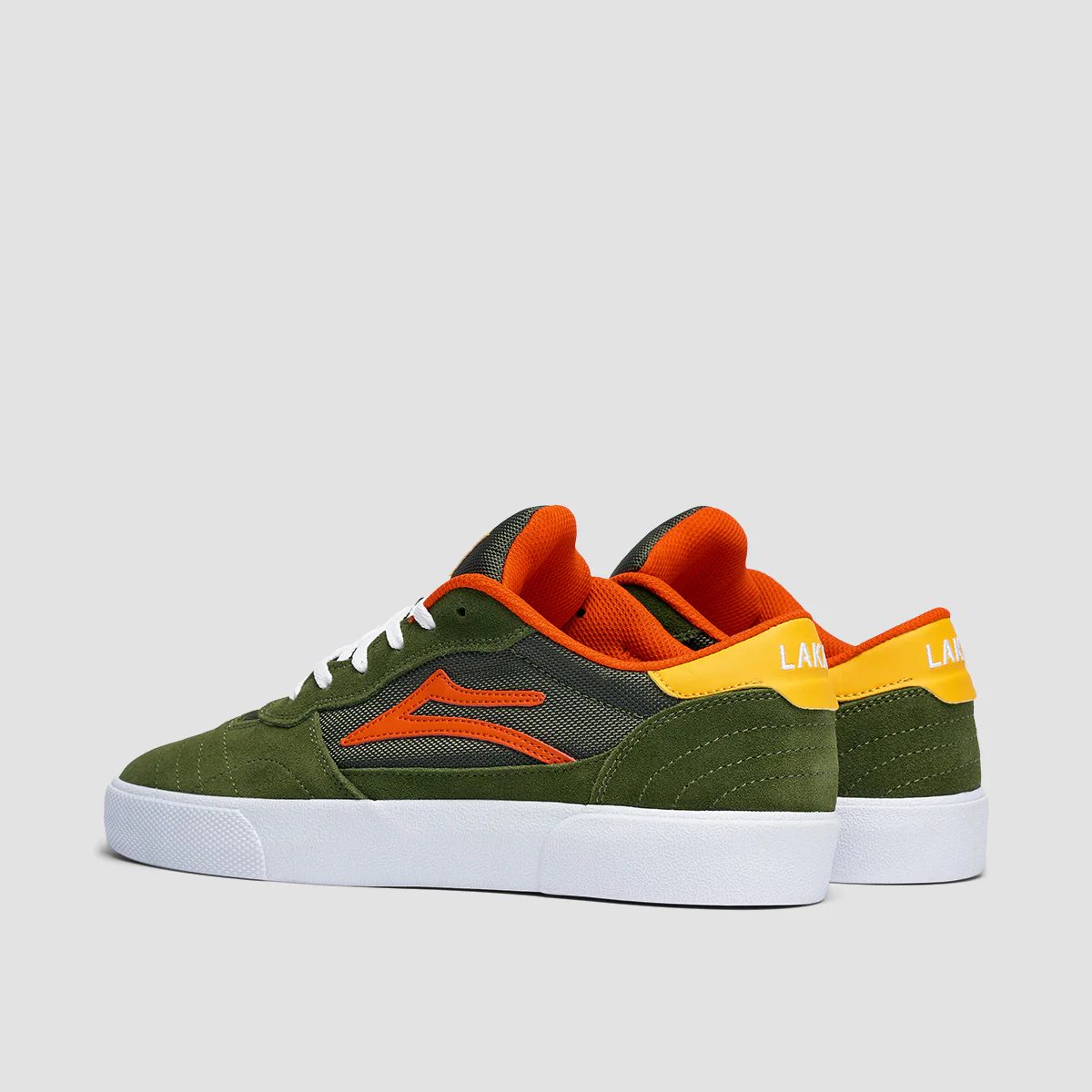 Lakai Cambridge Shoes - Olive/Yellow Suede - Image 3