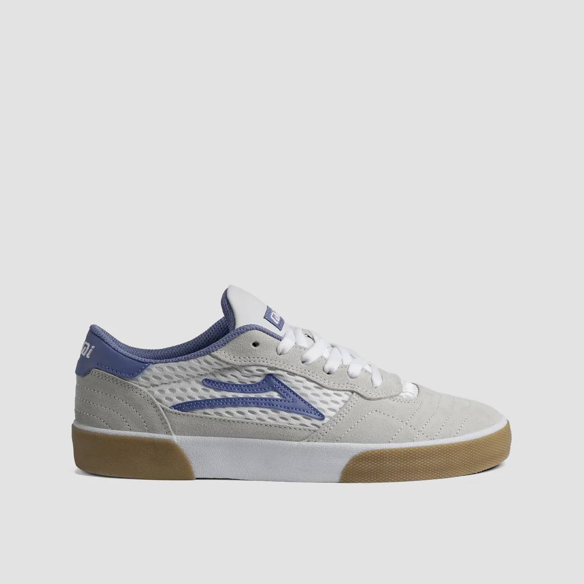 Lakai Cambridge Shoes - White Suede Parisian Gum