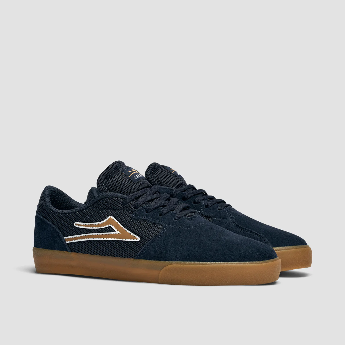 Lakai Cardiff Shoes - Navy/Gum Suede - Image 2
