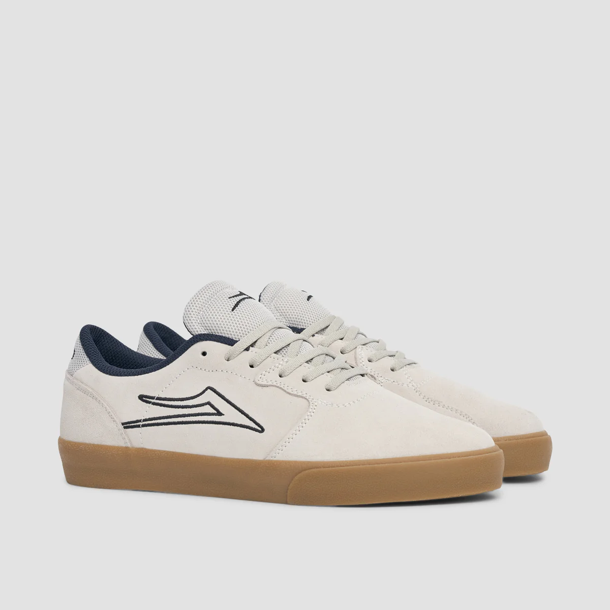 Lakai Cardiff Shoes - White/Gum Suede - Image 2
