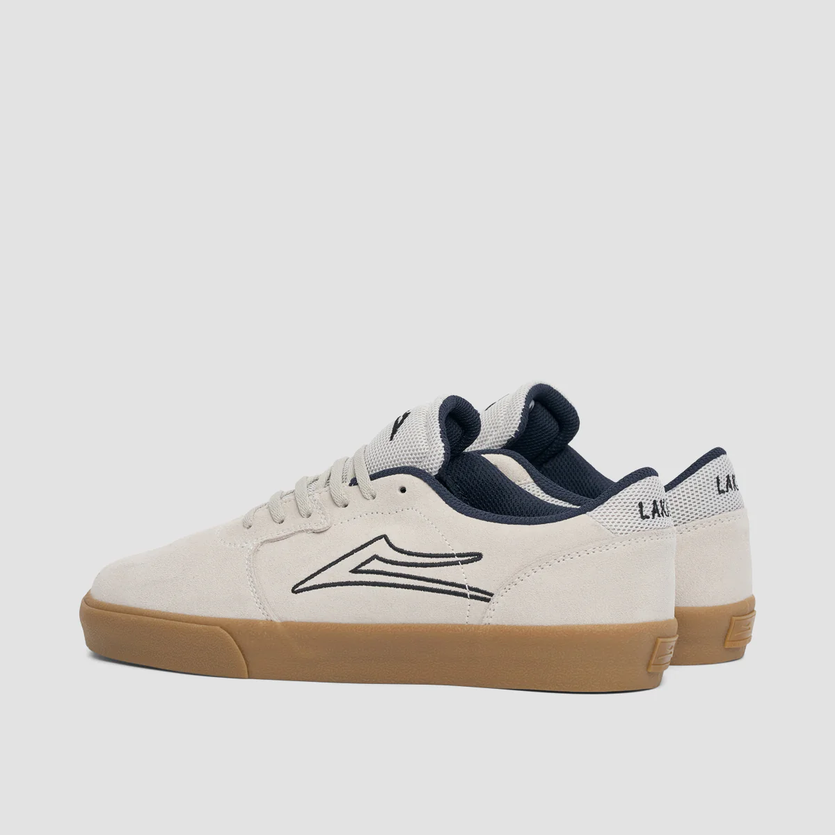 Lakai Cardiff Shoes - White/Gum Suede - Image 3