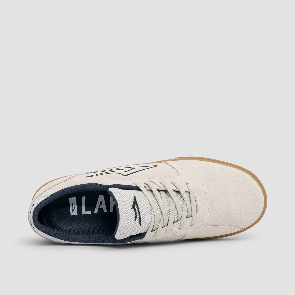 Lakai Cardiff Shoes - White/Gum Suede - Image 4