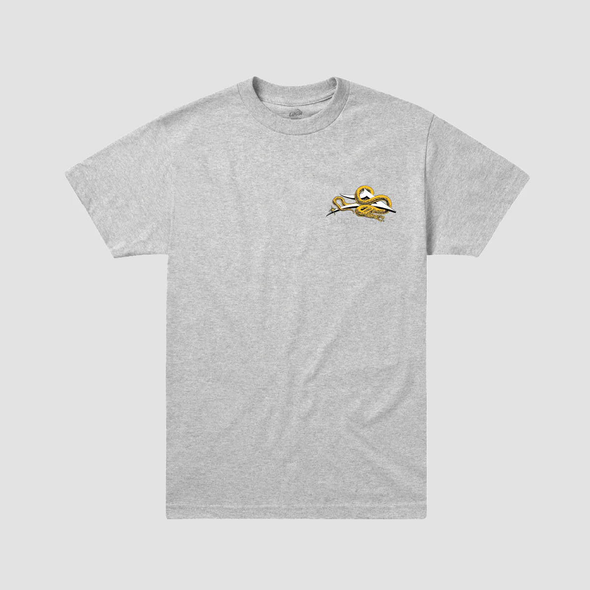 Lakai Doomsayers Flare Snake T-Shirt Heather Grey - Image 2