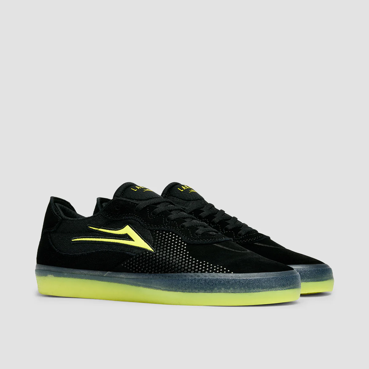 Lakai Essex Shoes - Black Suede/Yellow/Clear - Image 2