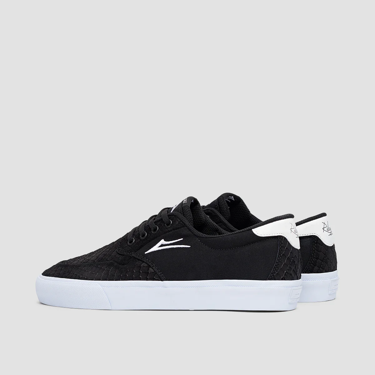 Lakai Riley 3 Shoes - Black Snake Suede - Image 3