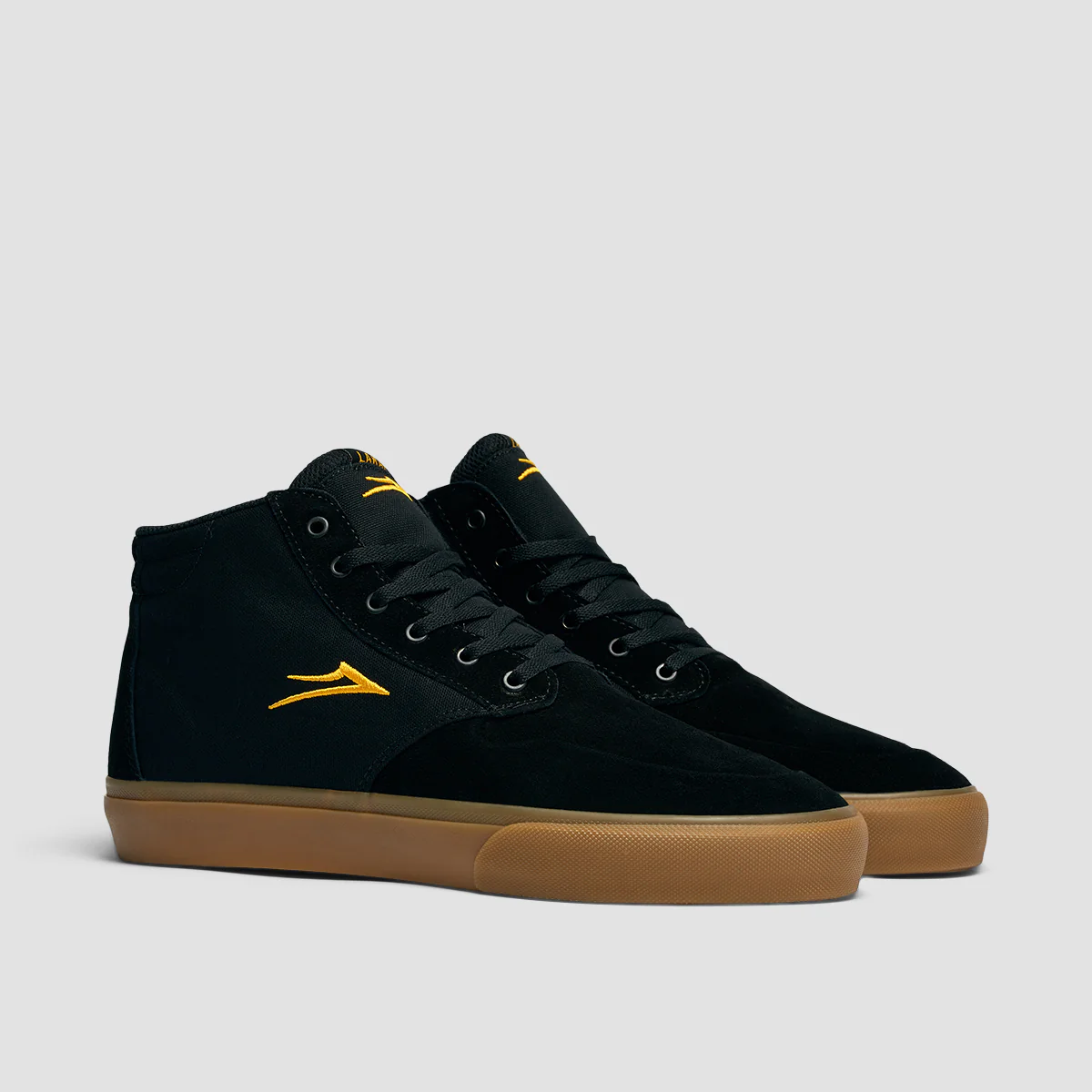 Lakai Riley 3 High Shoes - Black/Gum Suede - Image 2