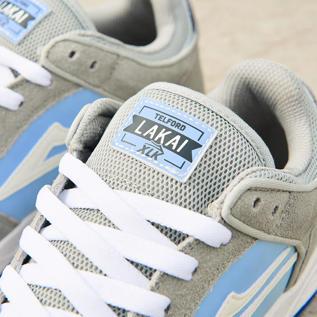 Lakai Telford Low Shoes - Grey/Blue UV Suede - Image 8