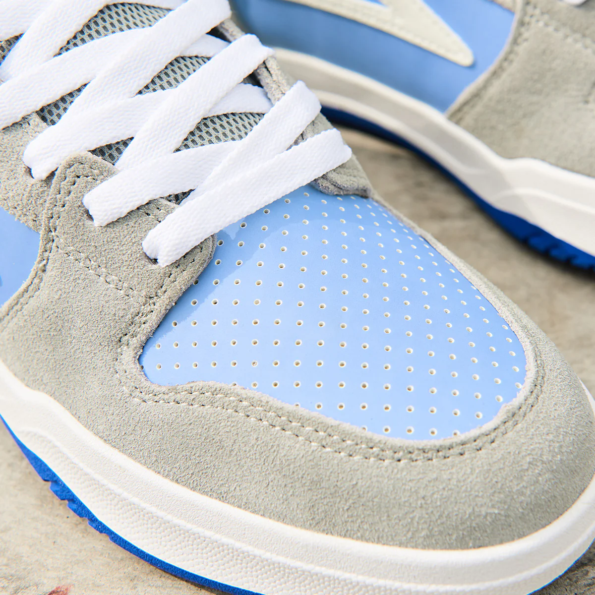 Lakai Telford Low Shoes - Grey/Blue UV Suede - Image 9