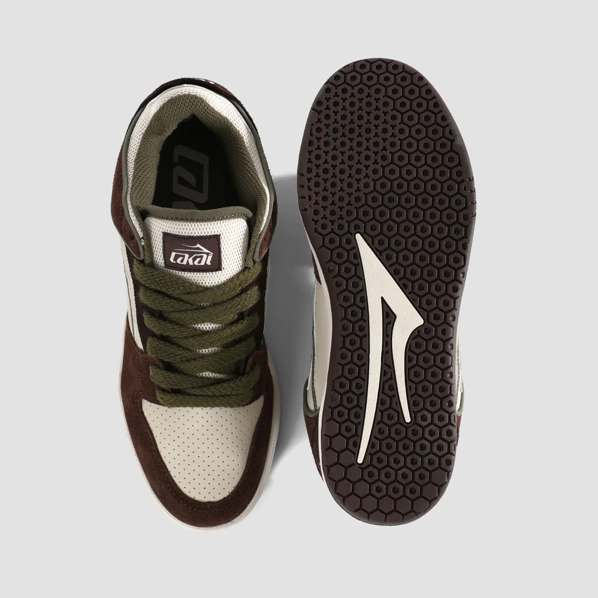 Lakai Telford Low Shoes - Chestnut Suede Birch Brown - Image 2