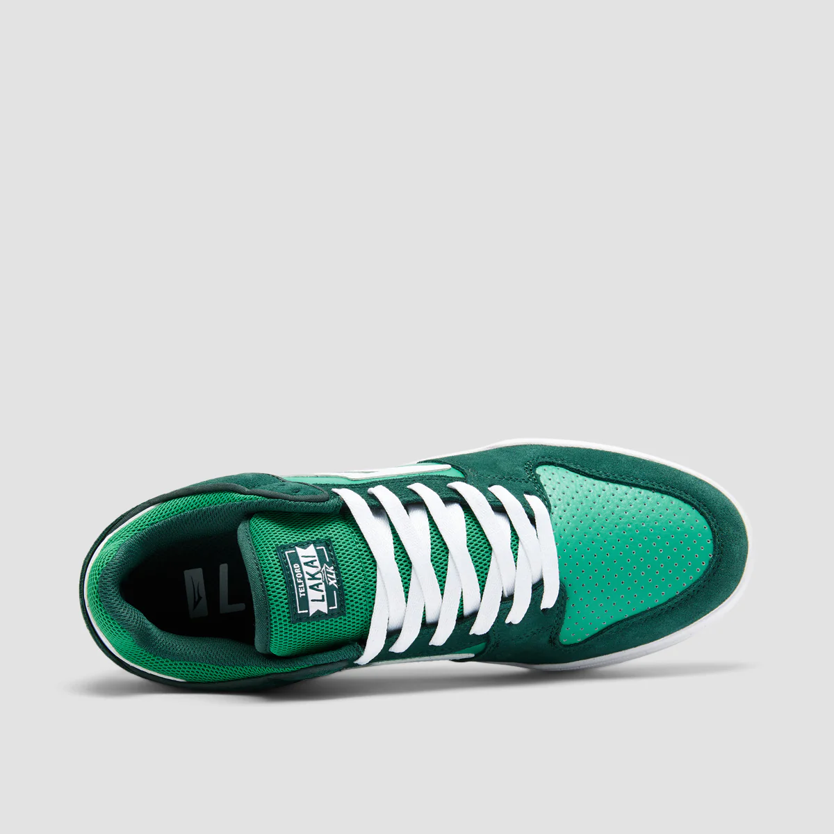 Lakai Telford Low Shoes - Green Suede - Image 4