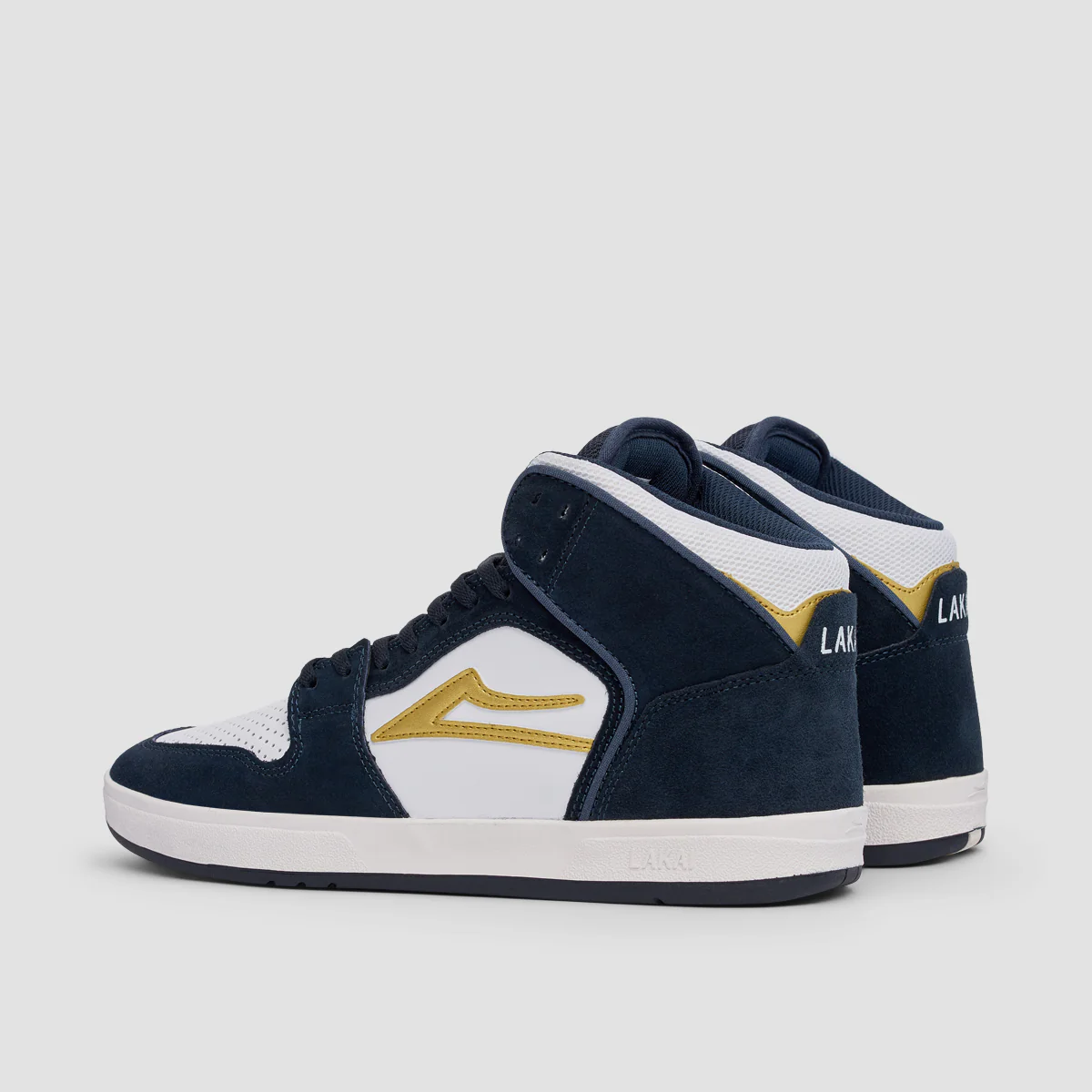 Lakai Telford Shoes - Navy/White Suede - Image 3