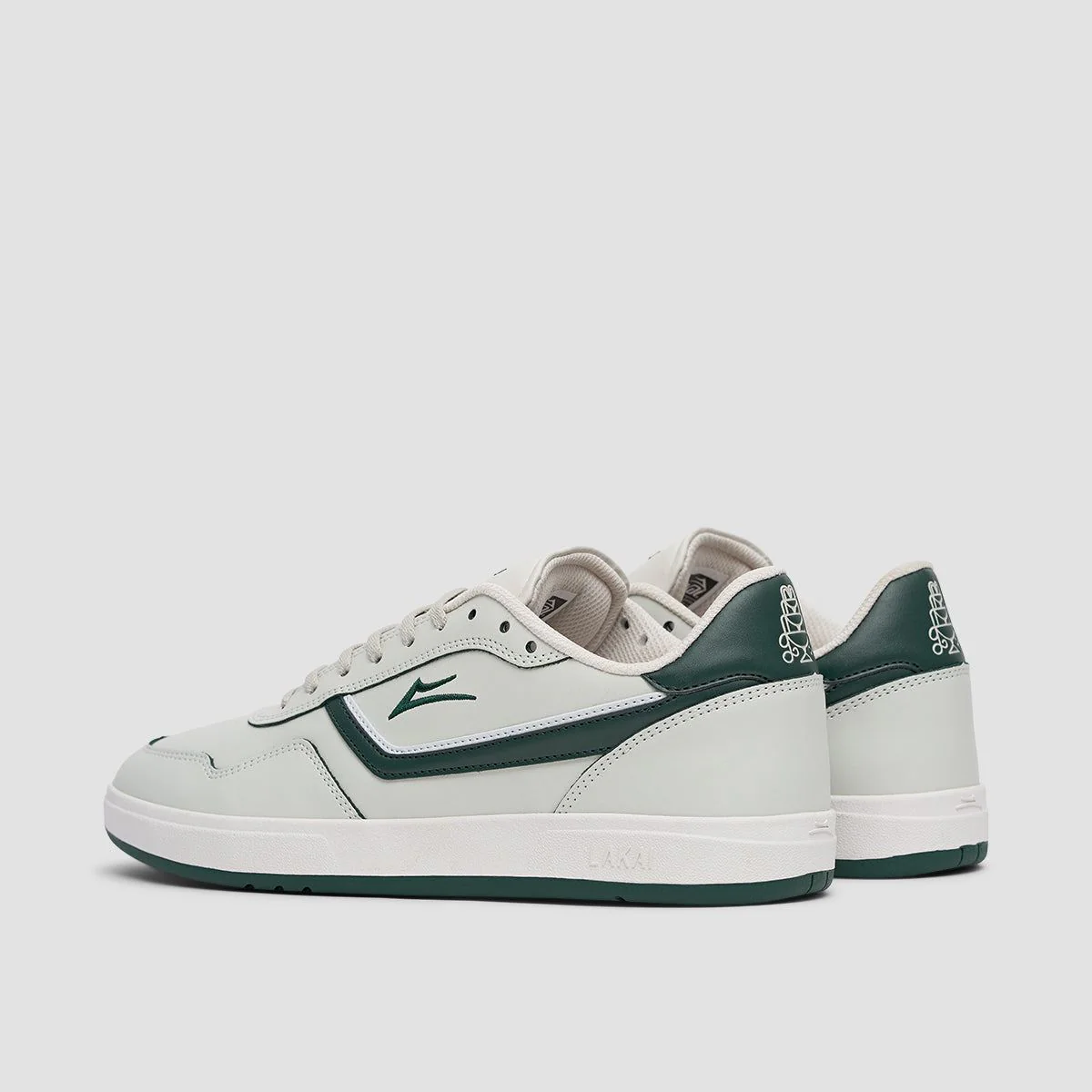 Lakai Terrace Shoes - Cream/Pine Leather - Image 3