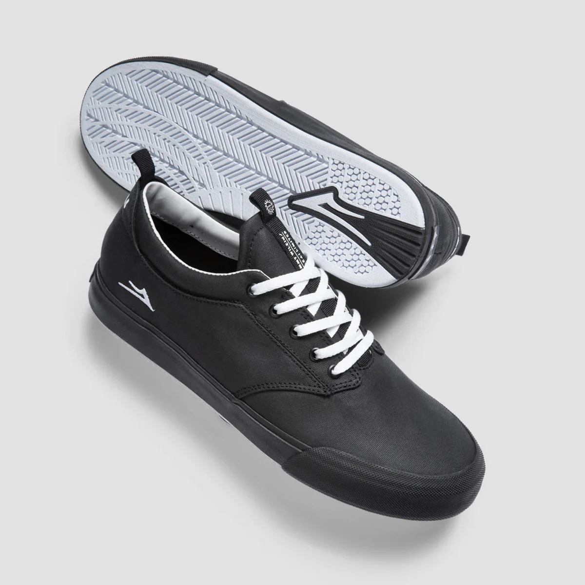 Lakai Wilkins VLK Canvas Skate Shoes - Black Canvas - Image 4