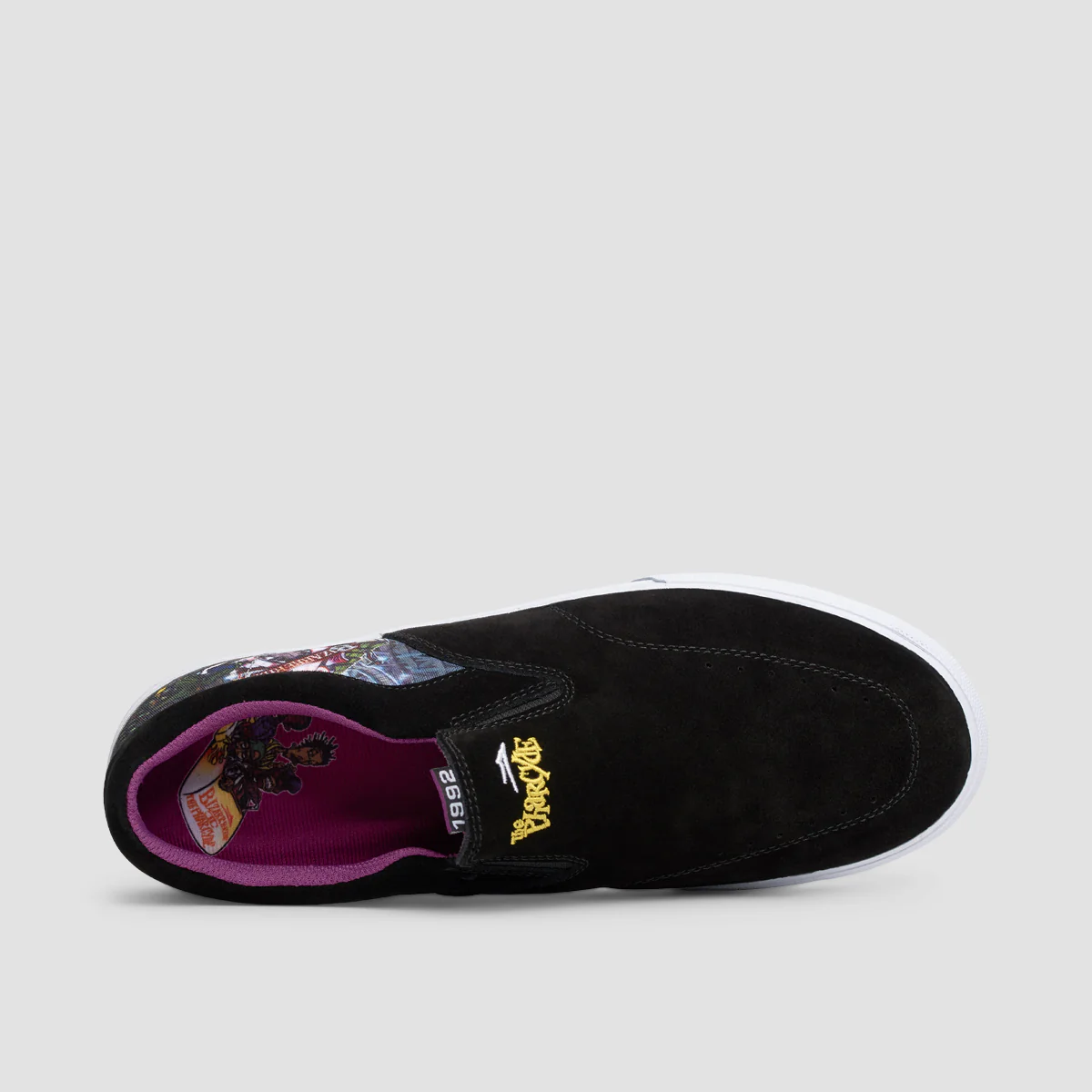 Lakai X The Pharcyde Owen VLK Shoes - Black Suede - Image 4