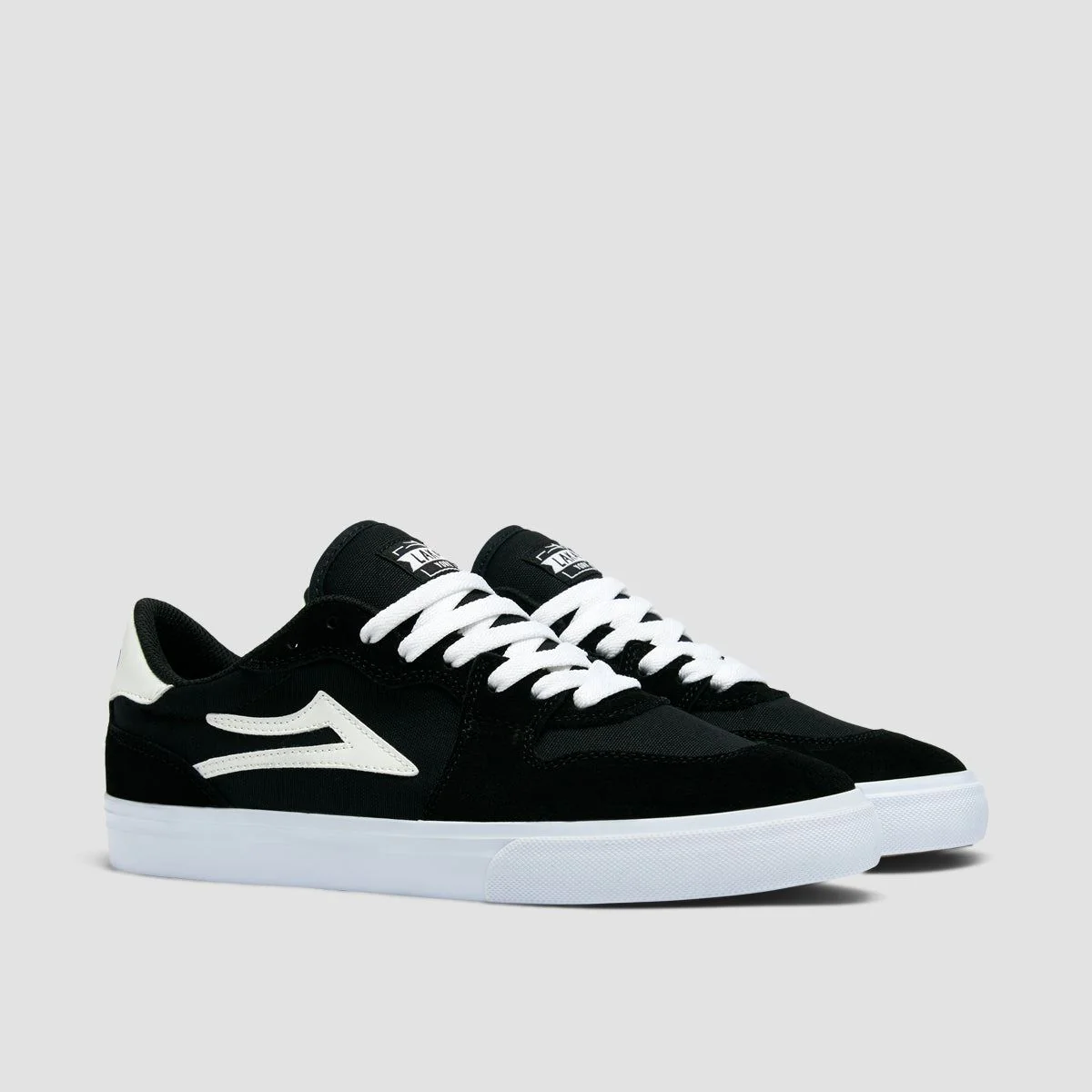 Lakai York Shoes - Black/White Suede - Image 2
