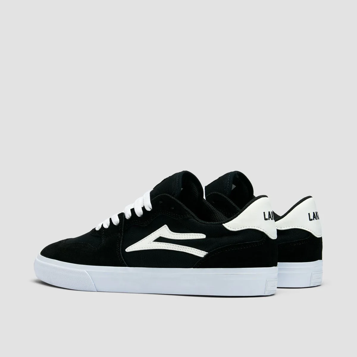 Lakai York Shoes - Black/White Suede - Image 3