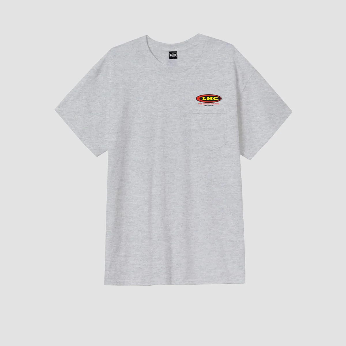 Loser Machine Auto Parts Pocket T-Shirt Heather Grey - Image 2