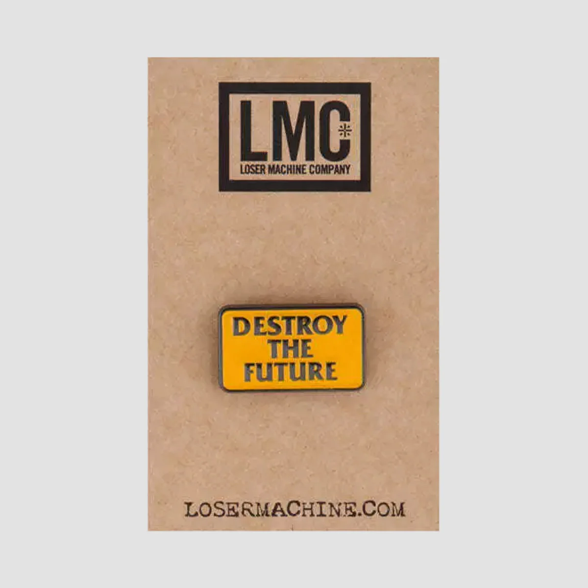 Loser Machine Destroy The Future Pin Gunmetal