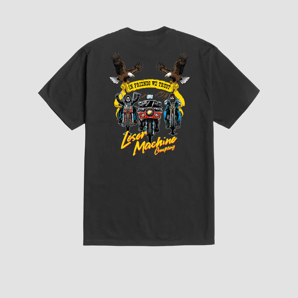 Loser Machine Past & Present T-Shirt Black - Image 2