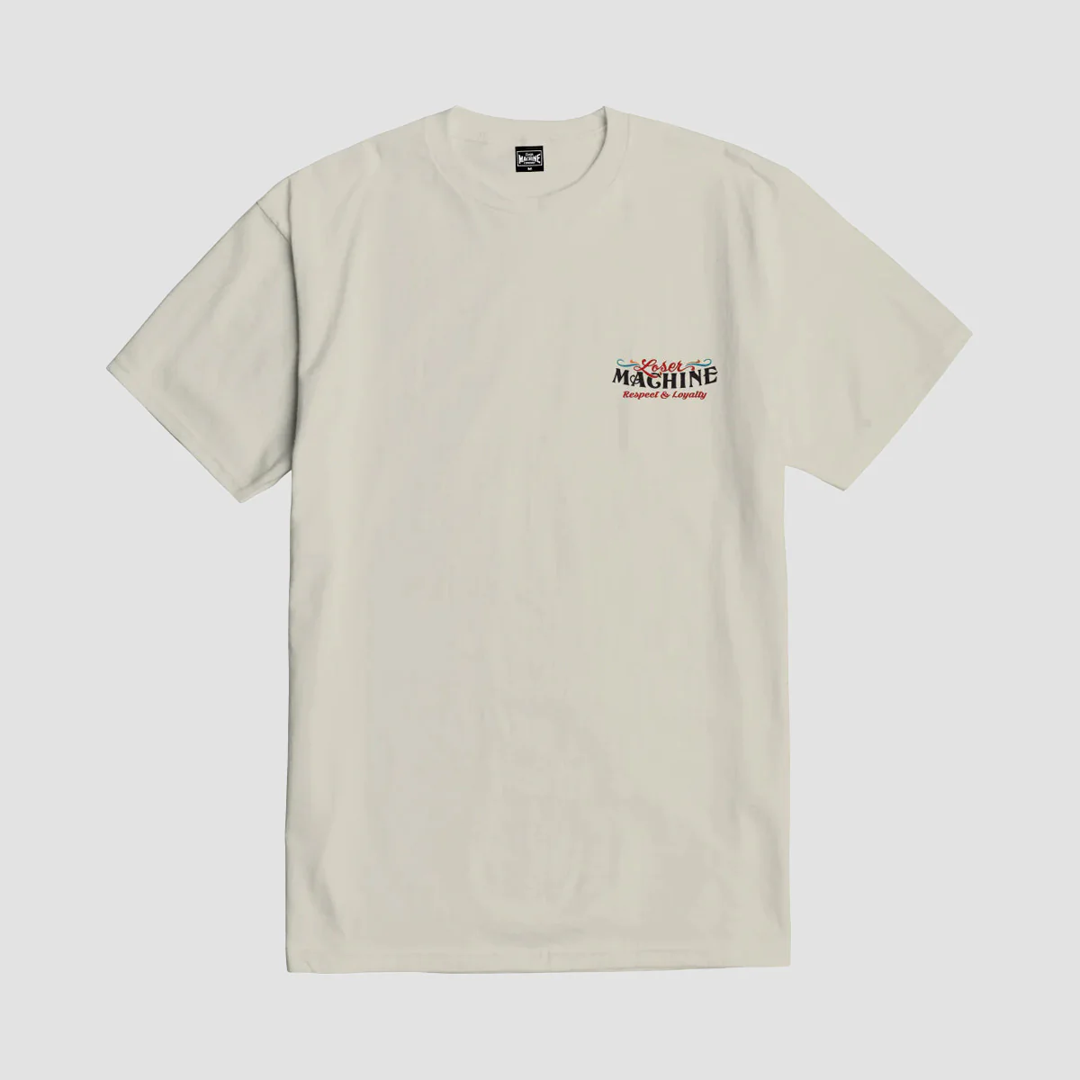 Loser Machine Respect & Loyalty T-Shirt Cream - Image 2