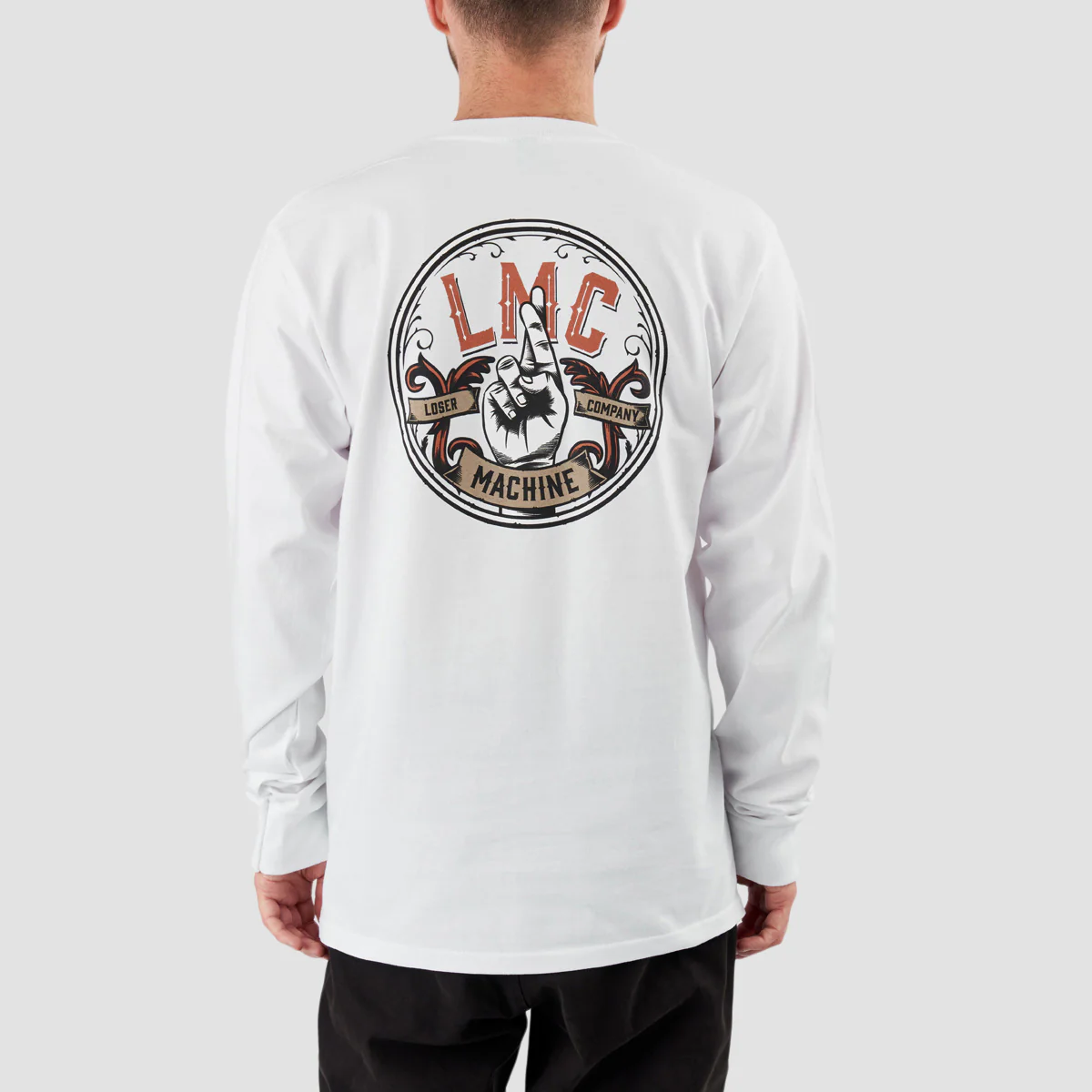 Loser Machine Royal Order Longsleeve T-Shirt White - Image 2