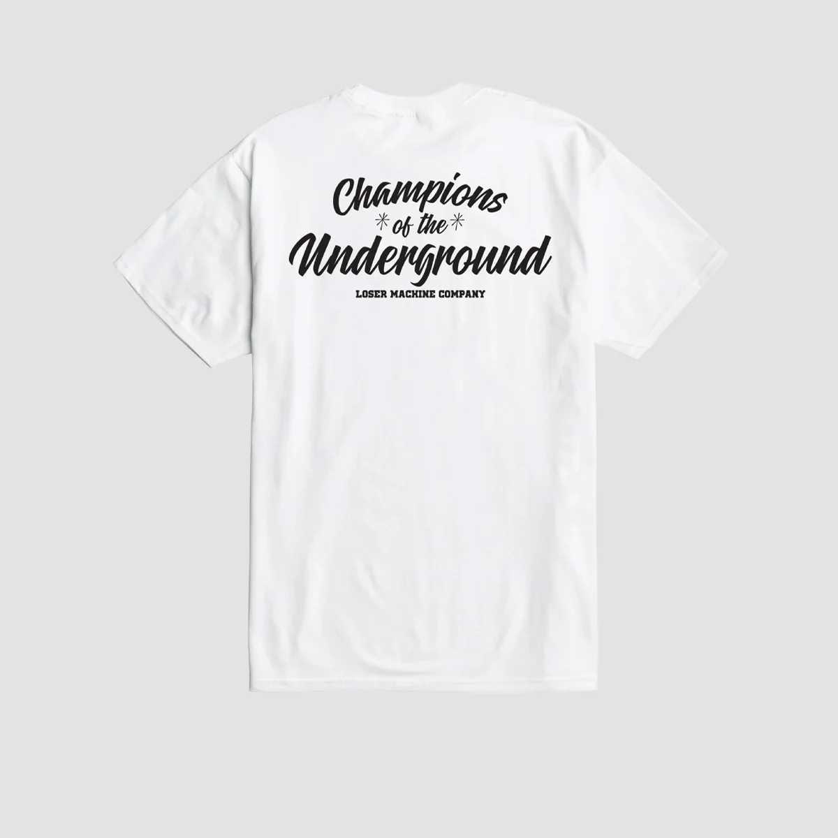 Loser Machine Warm-Ups T-Shirt White - Image 2