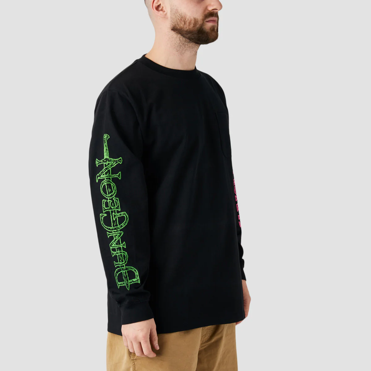 Lovenskate X Dungeon By French Longsleeve T-Shirt Black - Image 2