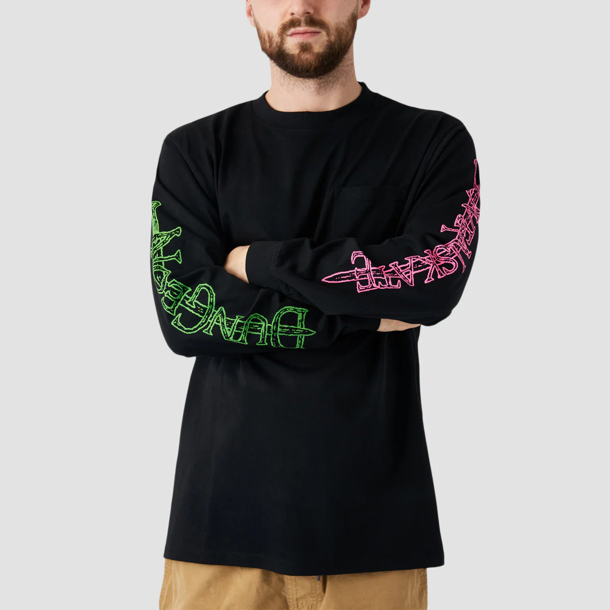 Lovenskate X Dungeon By French Longsleeve T-Shirt Black - Image 5
