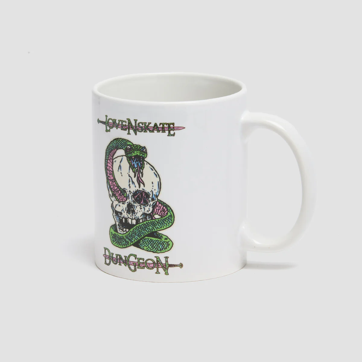 Lovenskate X Dungeon By French Mug White - Made In UK - Image 2