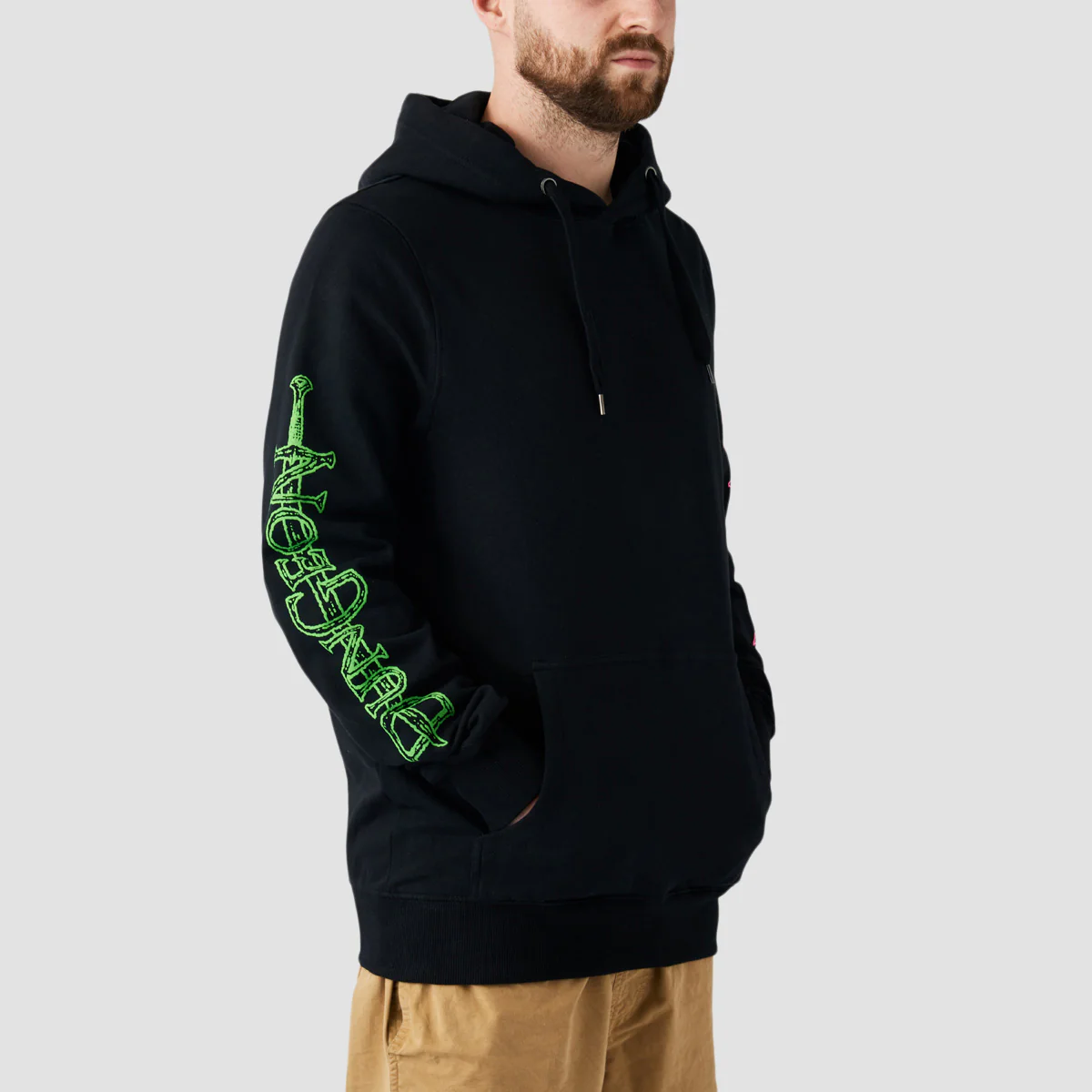 Lovenskate X Dungeon By French Pullover Hoodie Black - Image 4