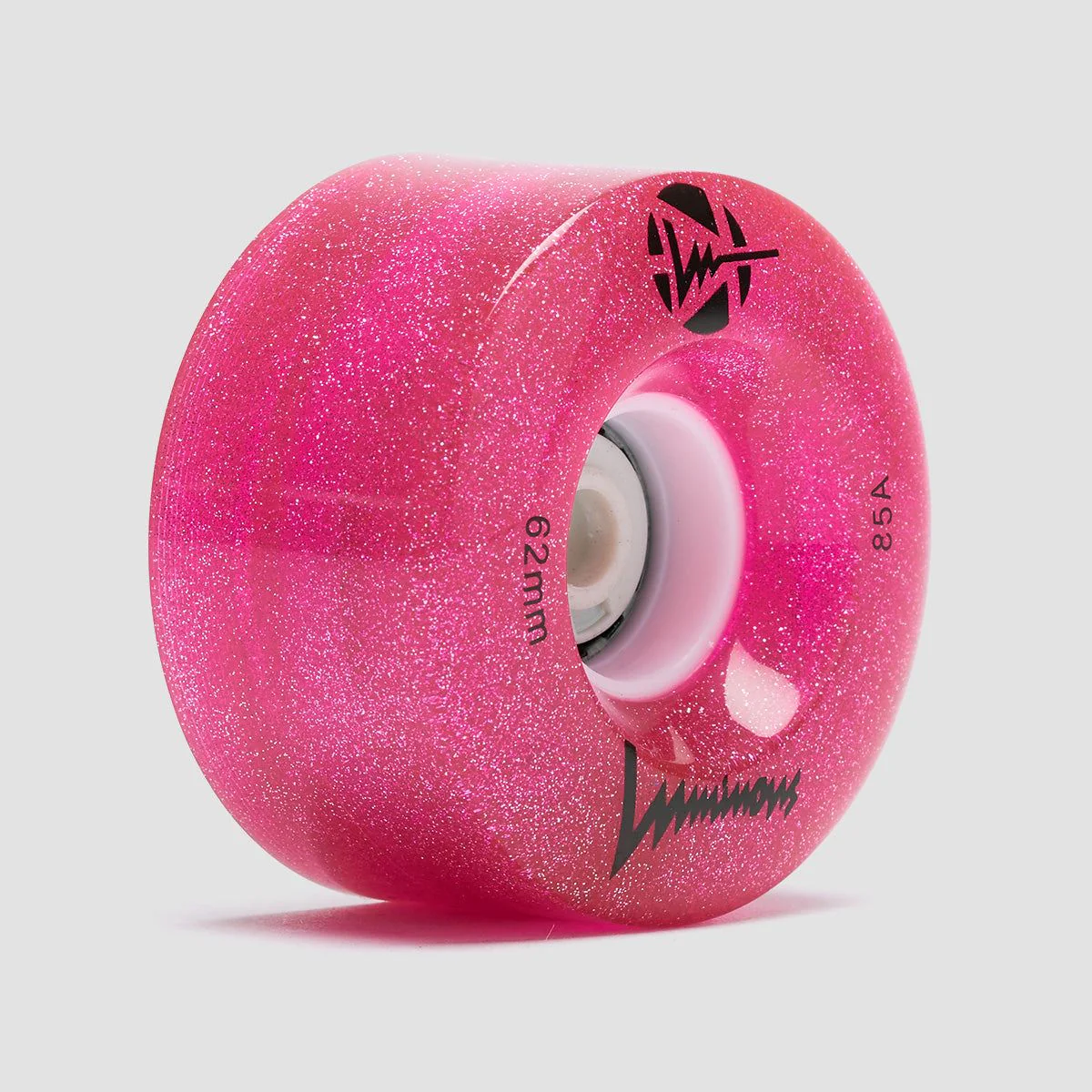 Luminous LED Quad 85a Wheels x4Pink Glitter 62mm - Image 2