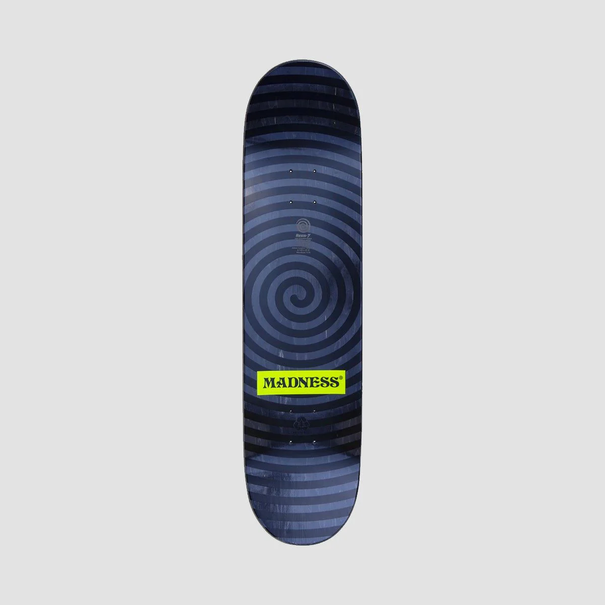 Madness Voices R7 Rip Slick On Middle Section Skateboard Deck Blue/Green - 8.125" - Image 2