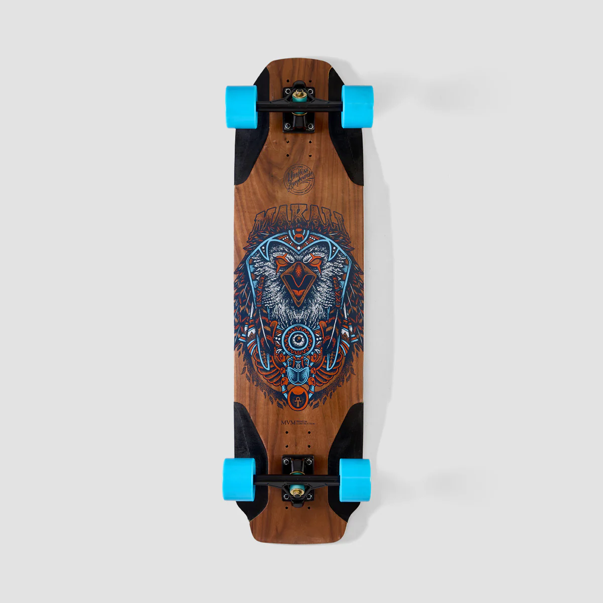 Mindless Voodoo Makali Downhill Skateboard With Blue Wheels - 35.5" (Slight Defects)