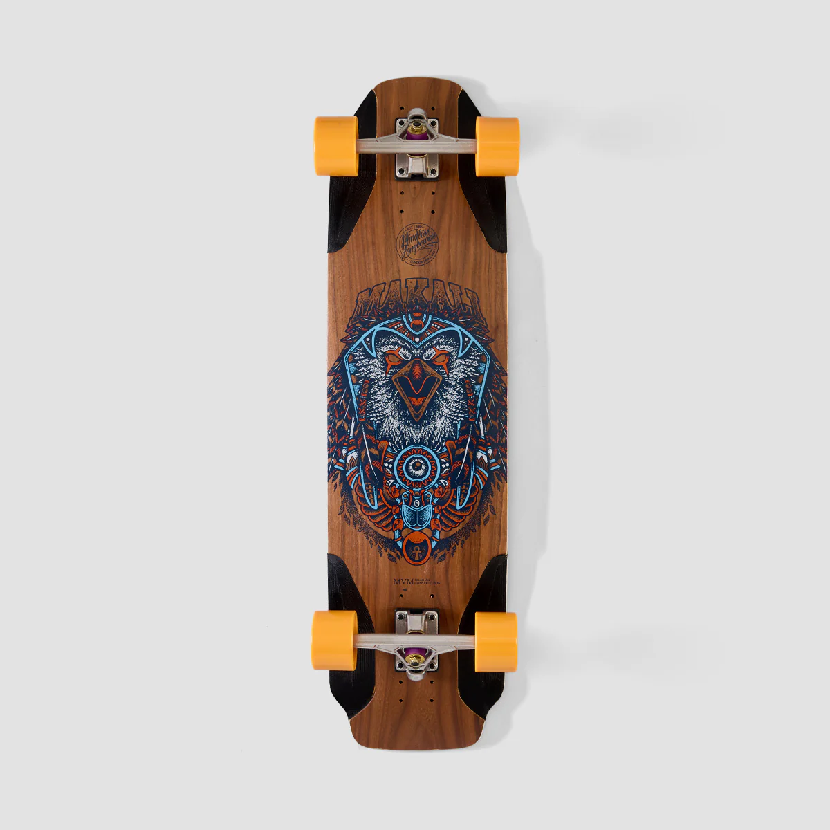 Mindless Voodoo Makali Downhill Skateboard With Orange Wheels - 35.5" (Slight Defects)