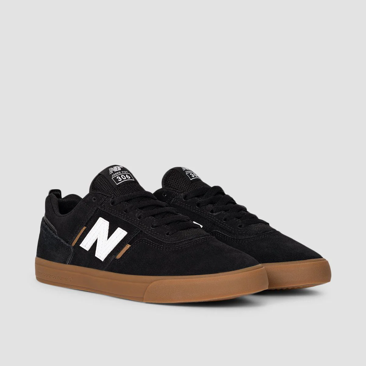 New Balance Numeric Jamie Foy 306 Shoes - Black/Gum - Image 2