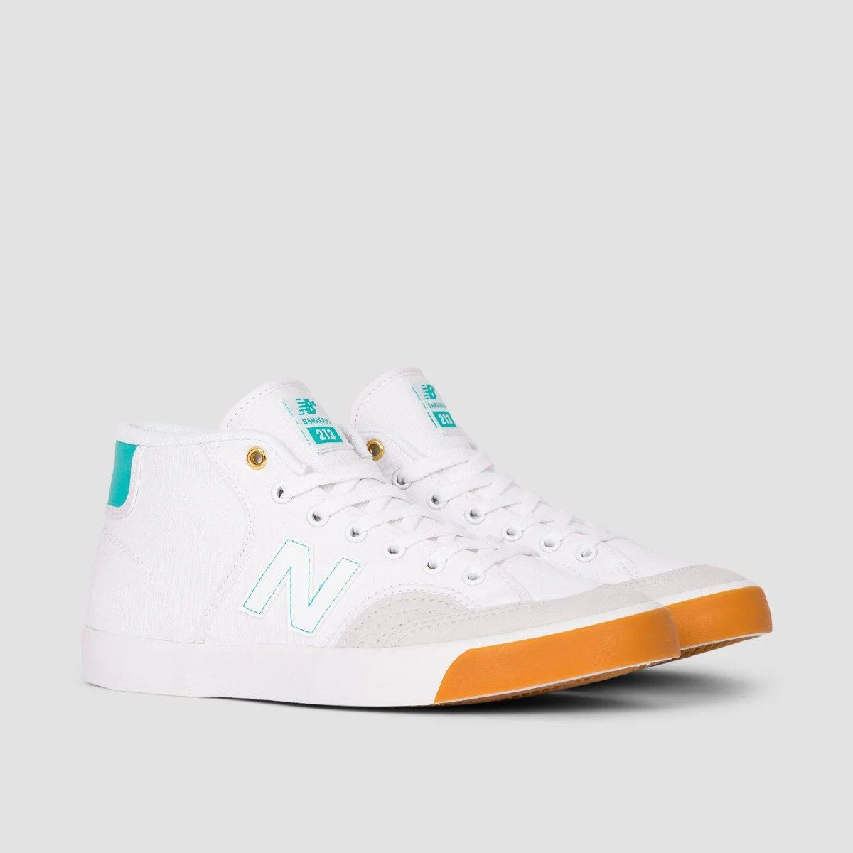 New Balance Numeric 213 Samarria Brevard Shoes - White/Blue - Image 2