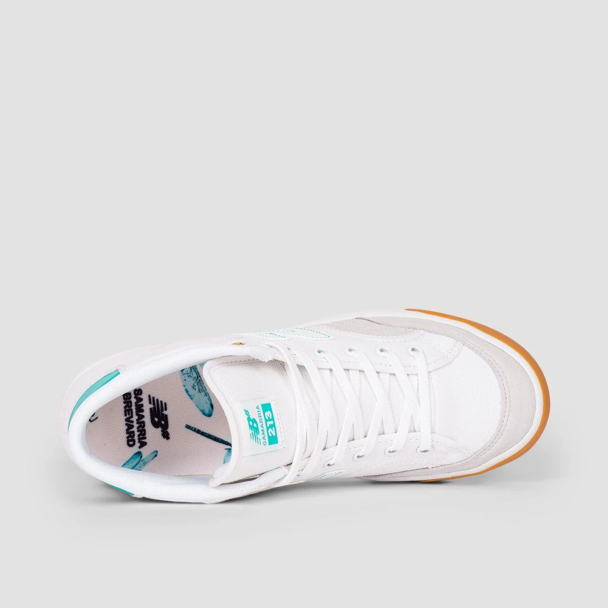 New Balance Numeric 213 Samarria Brevard Shoes - White/Blue - Image 4