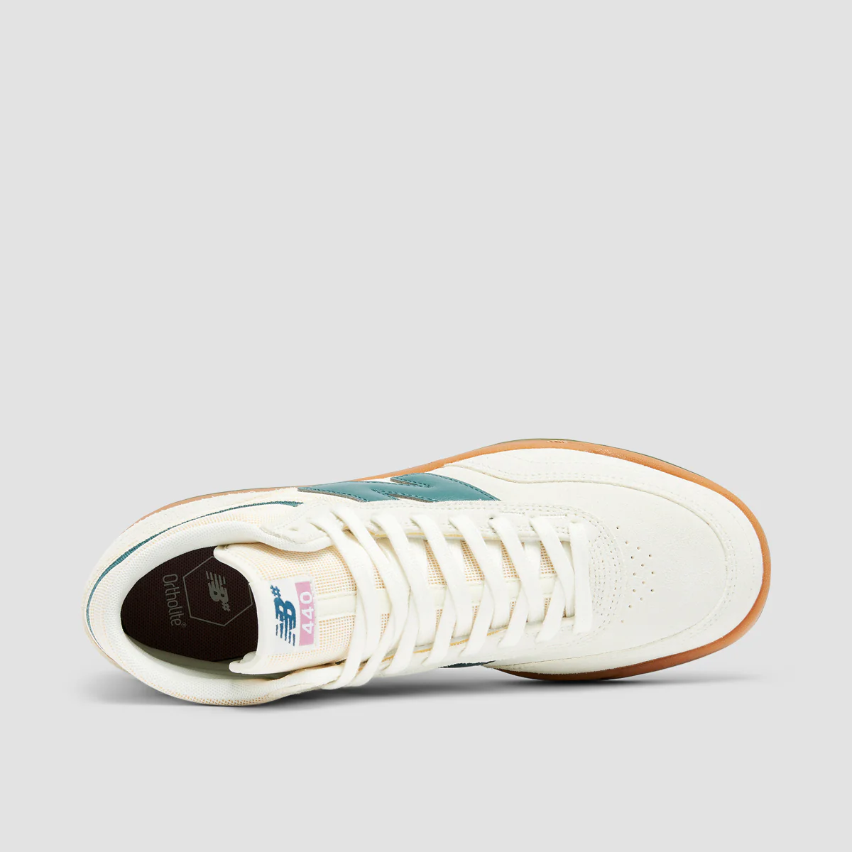 New Balance Numeric 440 V2 High Top Shoes - Sea Salt/New Spruce - Image 4