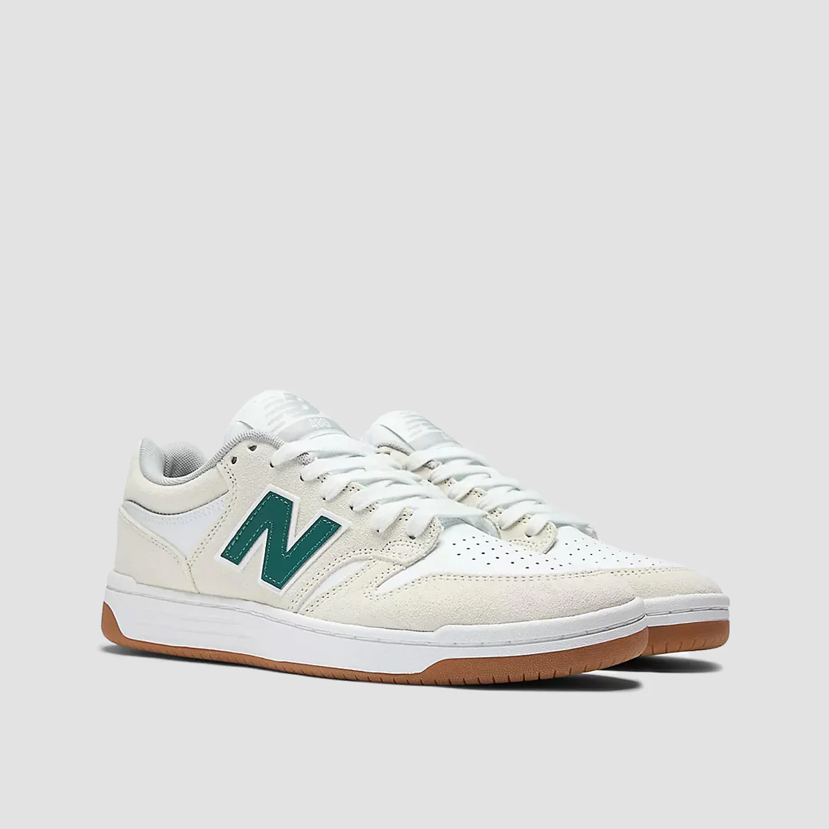 New Balance Numeric 480 Shoes - Sea Salt/Vintage Teal - Image 2