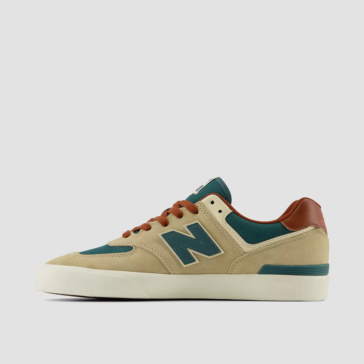 New Balance Numeric 574 Shoes - Tan/Forest Green - Image 3