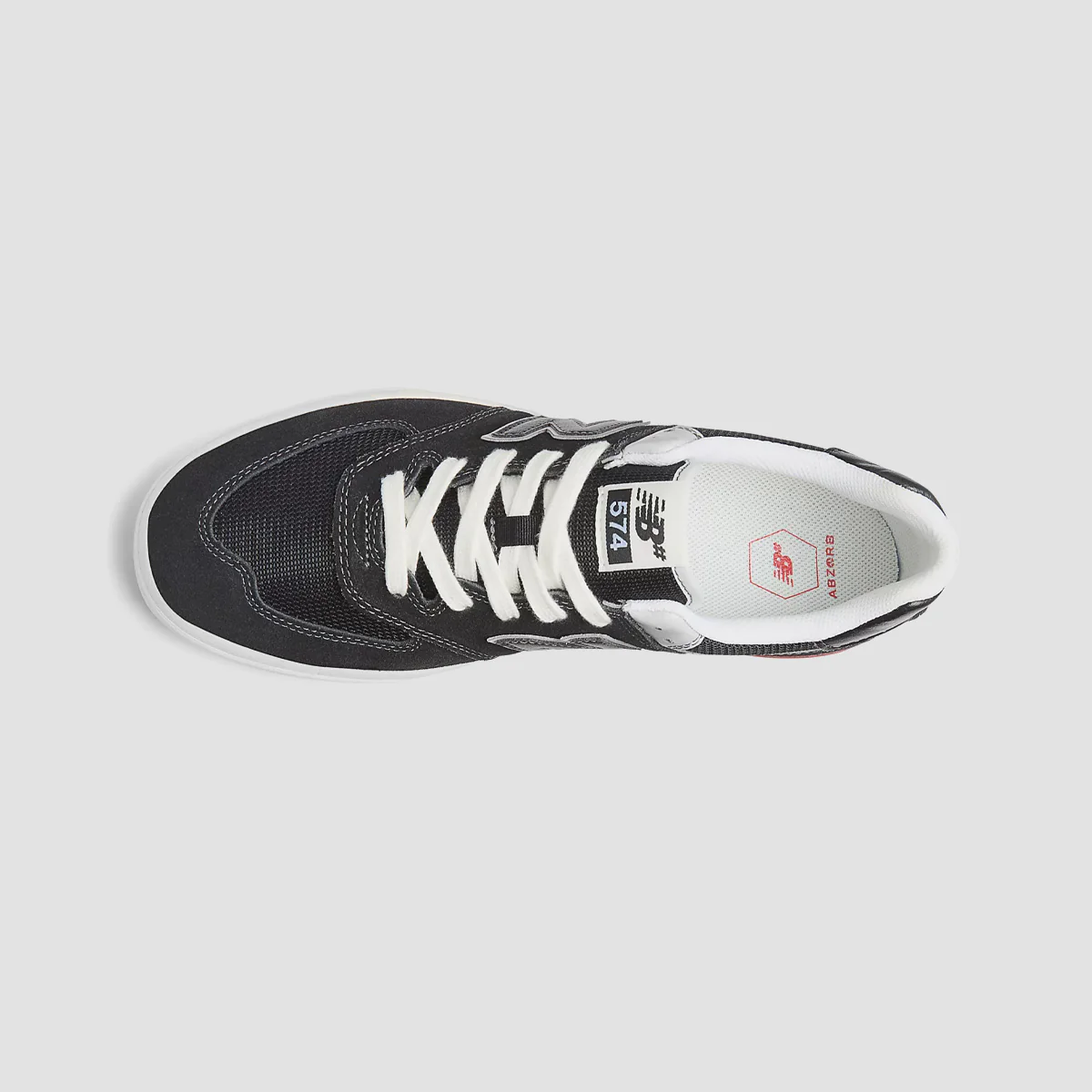 New Balance Numeric 574 Vulc Shoes - Black/White - Image 3