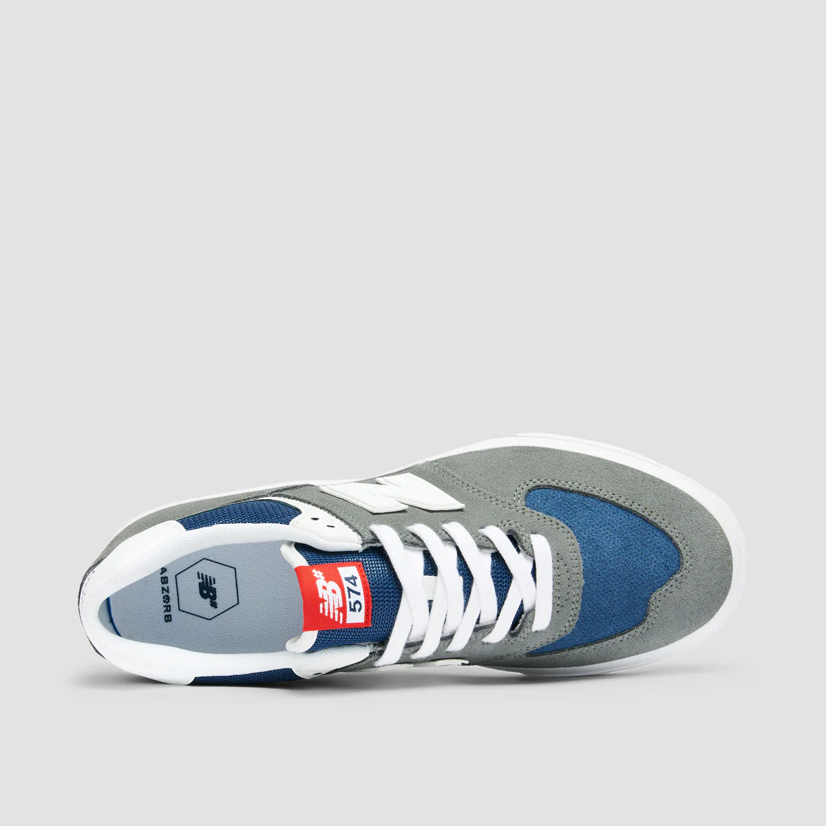 New Balance Numeric 574 Vulc Shoes - Grey/White - Image 4