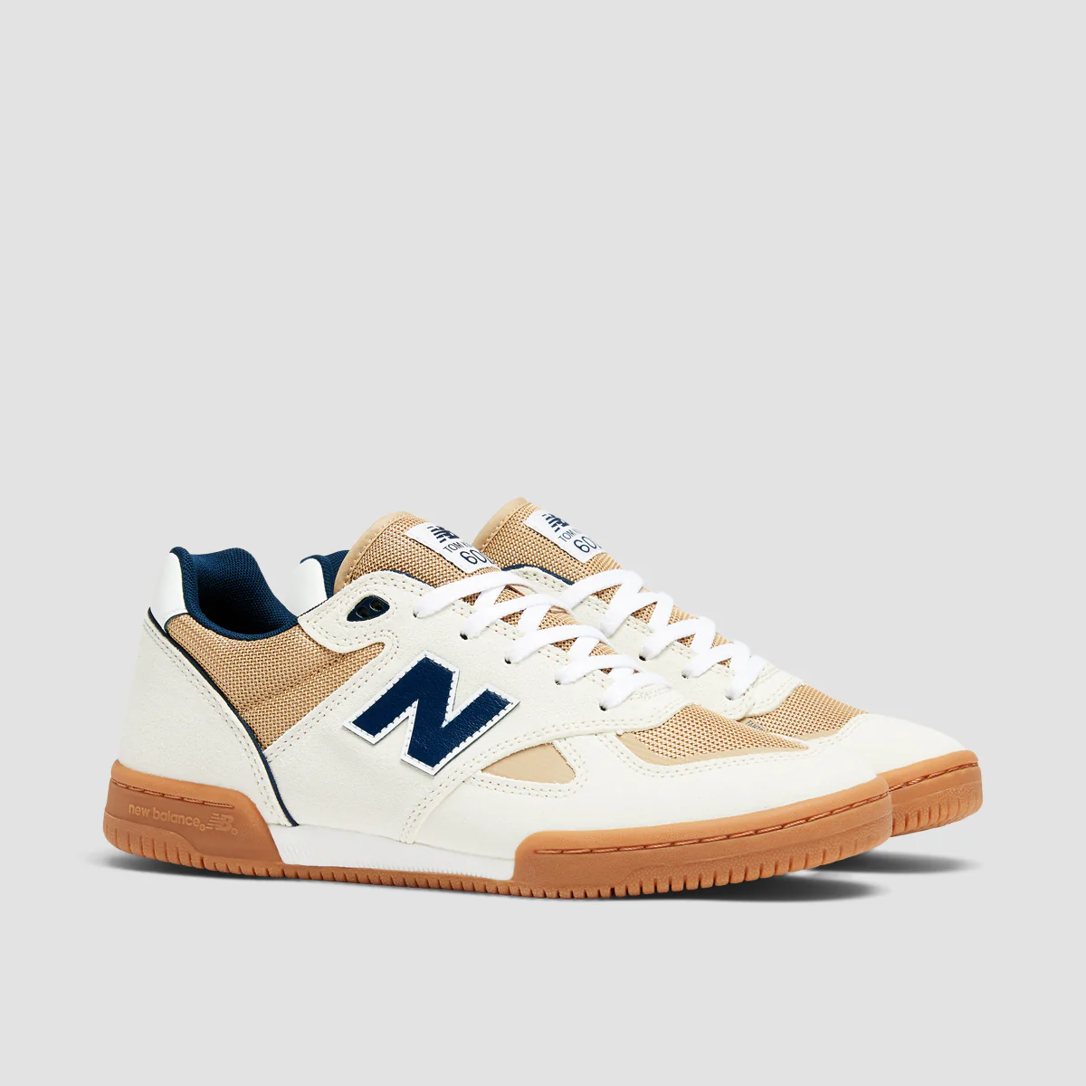 New Balance Numeric 600 Tom Knox Shoes - Sea Salt/NB Navy - Image 2