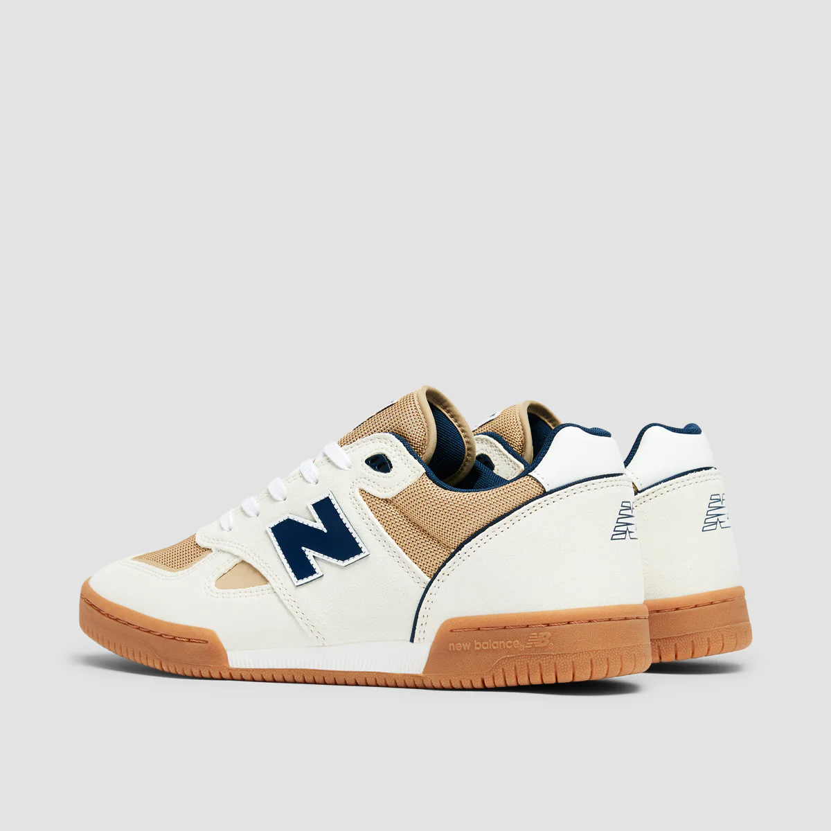 New Balance Numeric 600 Tom Knox Shoes - Sea Salt/NB Navy - Image 3