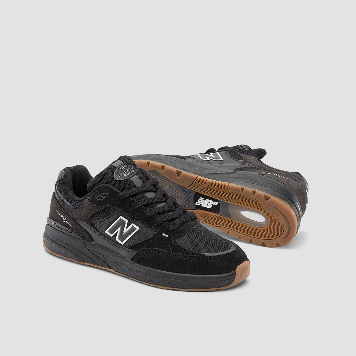 New Balance Numeric Andrew Reynolds 933 Shoes - Black/Black - Image 3