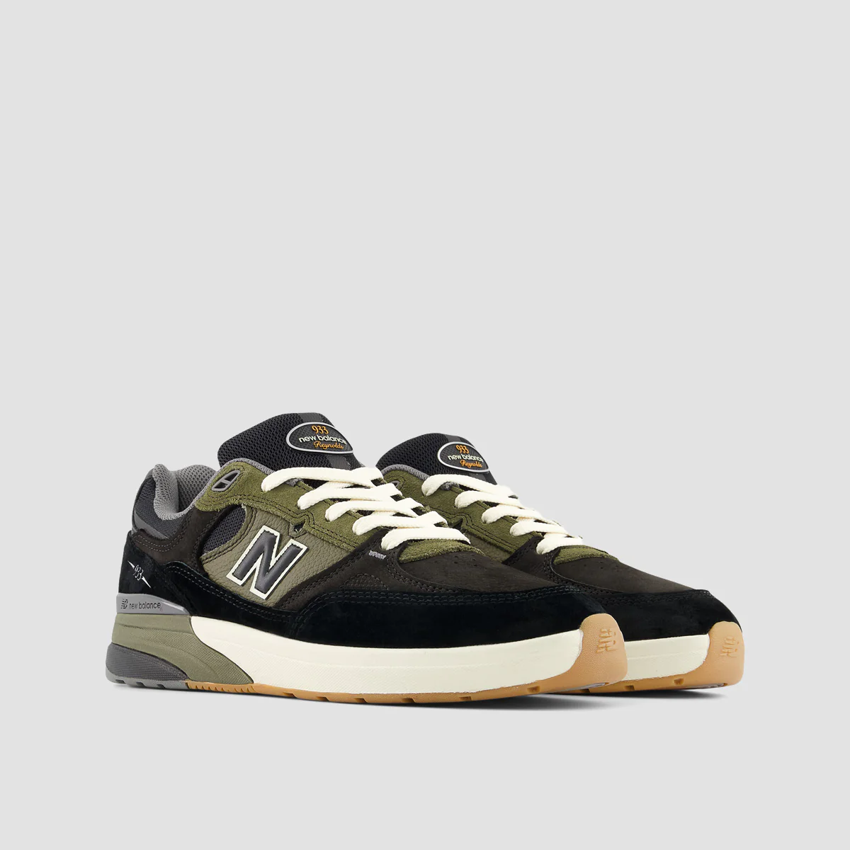 New Balance Numeric Andrew Reynolds 933 Shoes - Black/Dark Olivine - Image 2